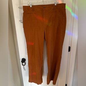 J. Crew Factory Women’s Orange/Rust Lizzie Chinos